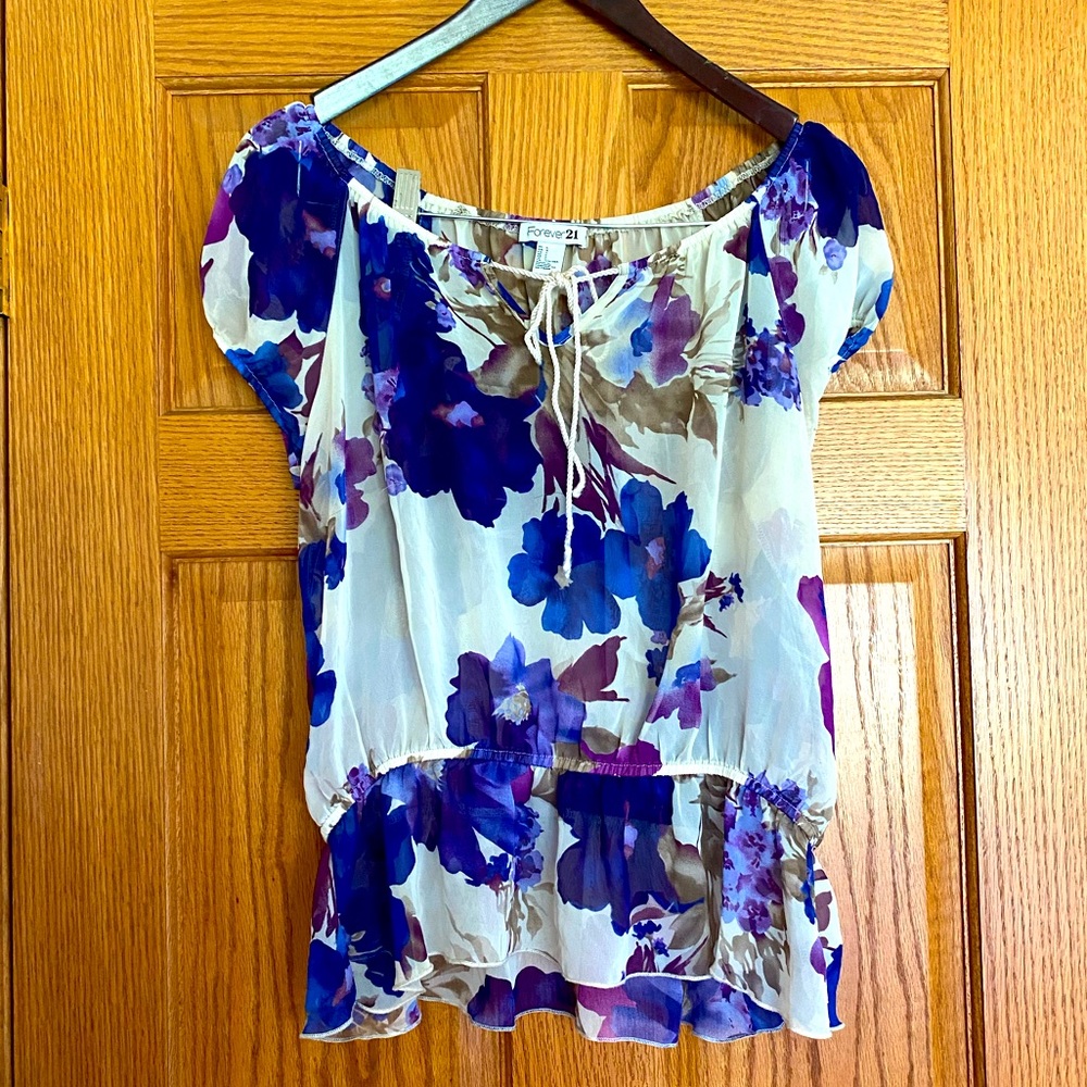 Forever 21 - Floral Blouse - Size L